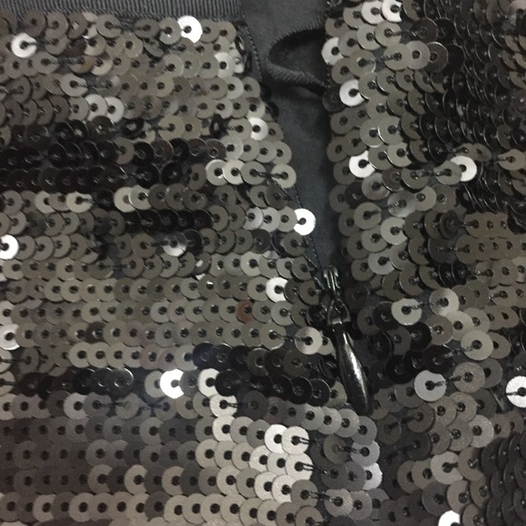 Club Monaco Sequin Mini Skirt. 100% Silk. Size 8 - Picture 6 of 13